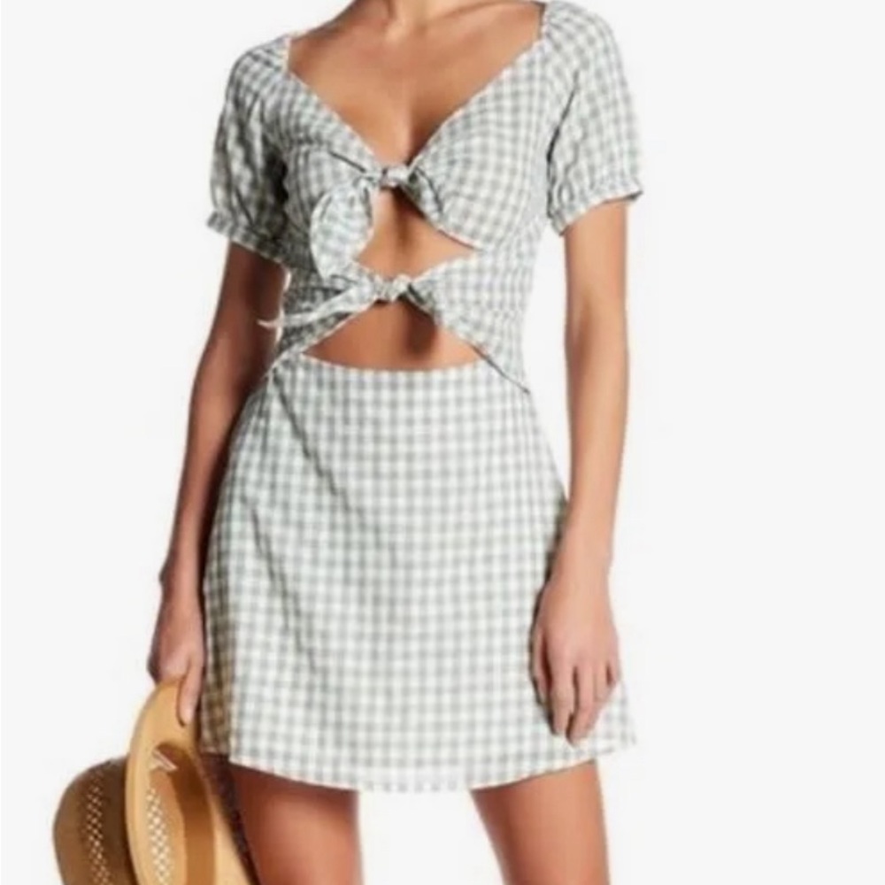 Emory park gingham green dress